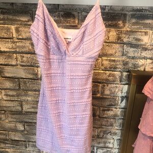 Superdown lavender mini dress
